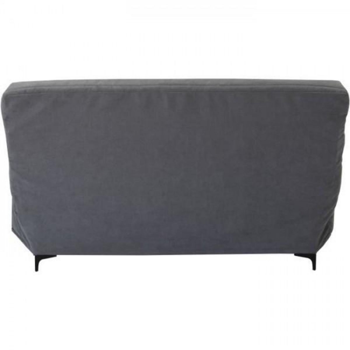 MARKET24 Banquette clic clac 3 places - Tissu gris moyen - L199 x P96 x H103 cm - KRISTEN - Style contemporain