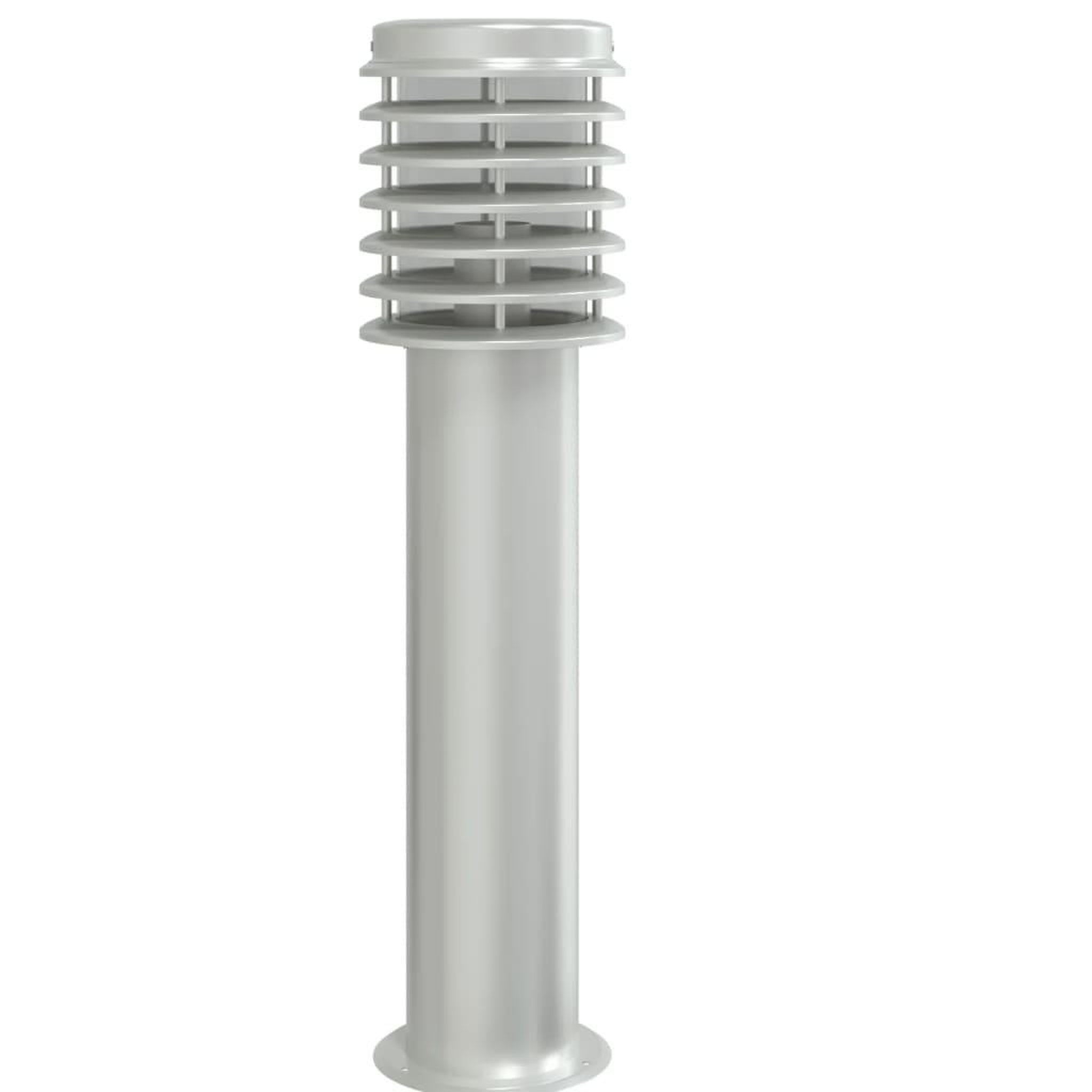 Voir la diapositive 4 : VIDAXL Lampadaires d'exterieur et sortie 3pcs argente acier inoxydable