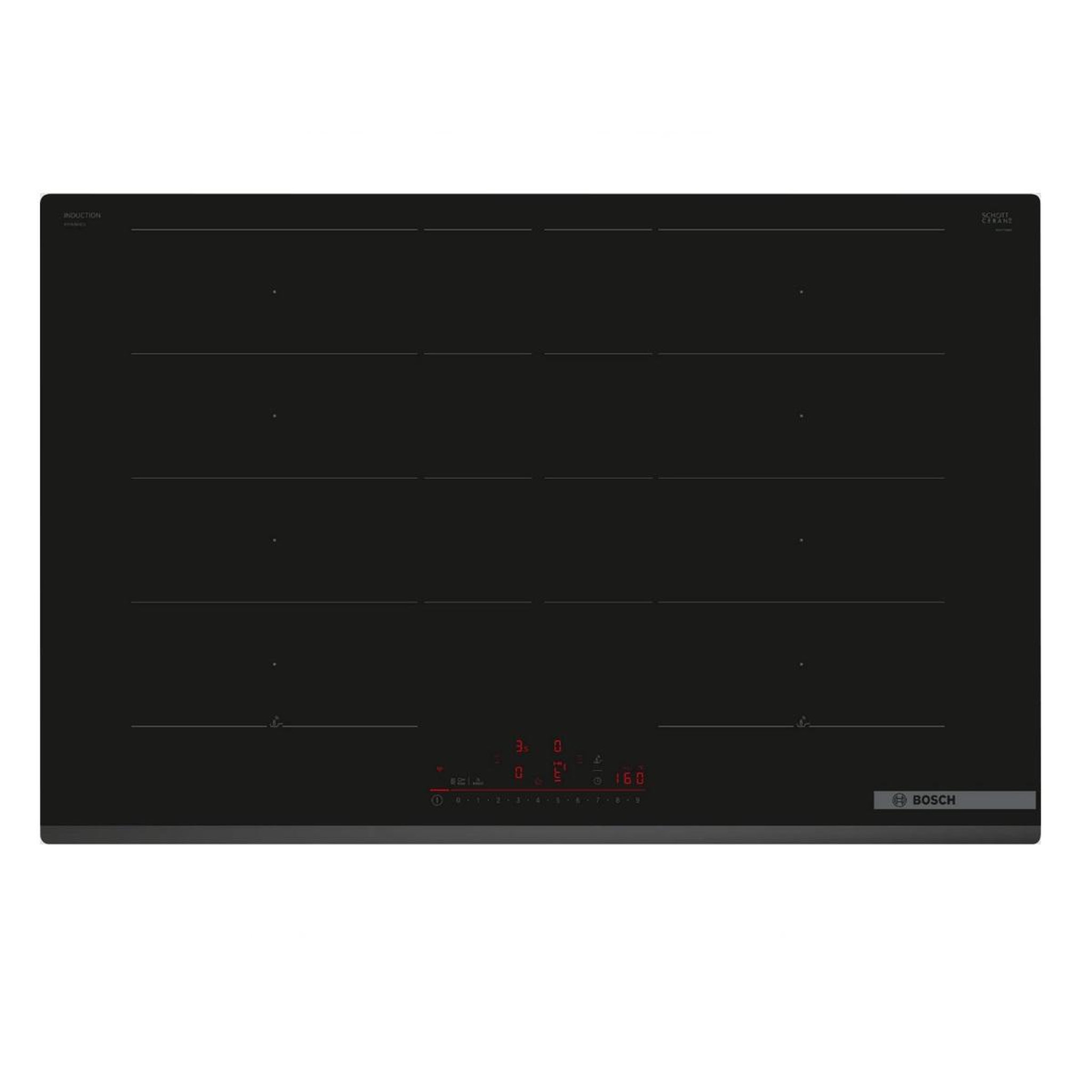 BOSCH Table de cuisson induction 80cm 4 feux 7400w noir - PXY83KHC1E