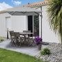 Voir la diapositive 2 : Habitat et Jardin Parasol jardin déporté en aluminium  Sky 4  - 3 x 4 m - Gris