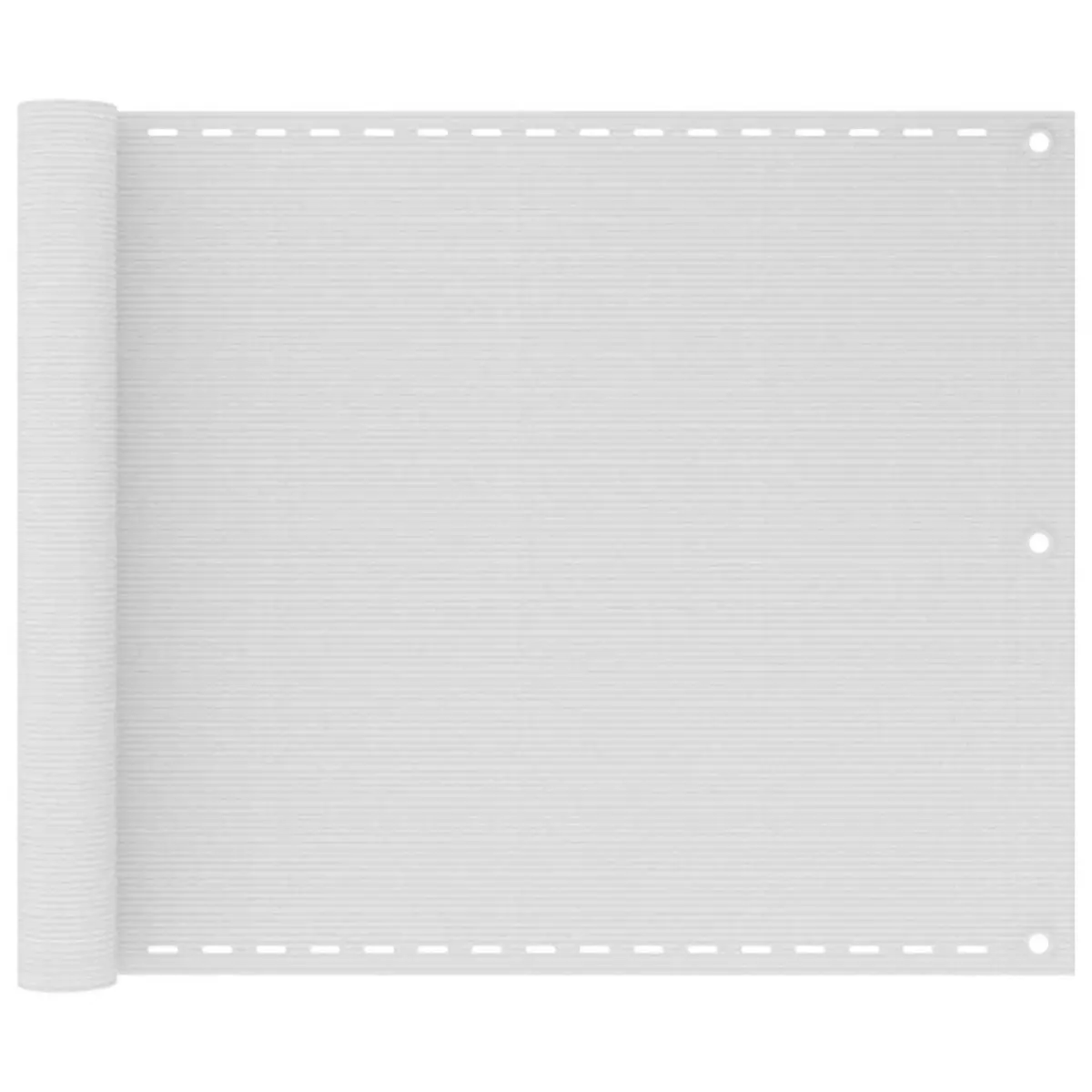 VIDAXL Ecran de balcon Blanc 75x500 cm PEHD