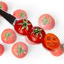 Voir la diapositive 2 : Fackelmann Lot de 4 couteaux à tomates lame crantée 11 cm Fackelmann