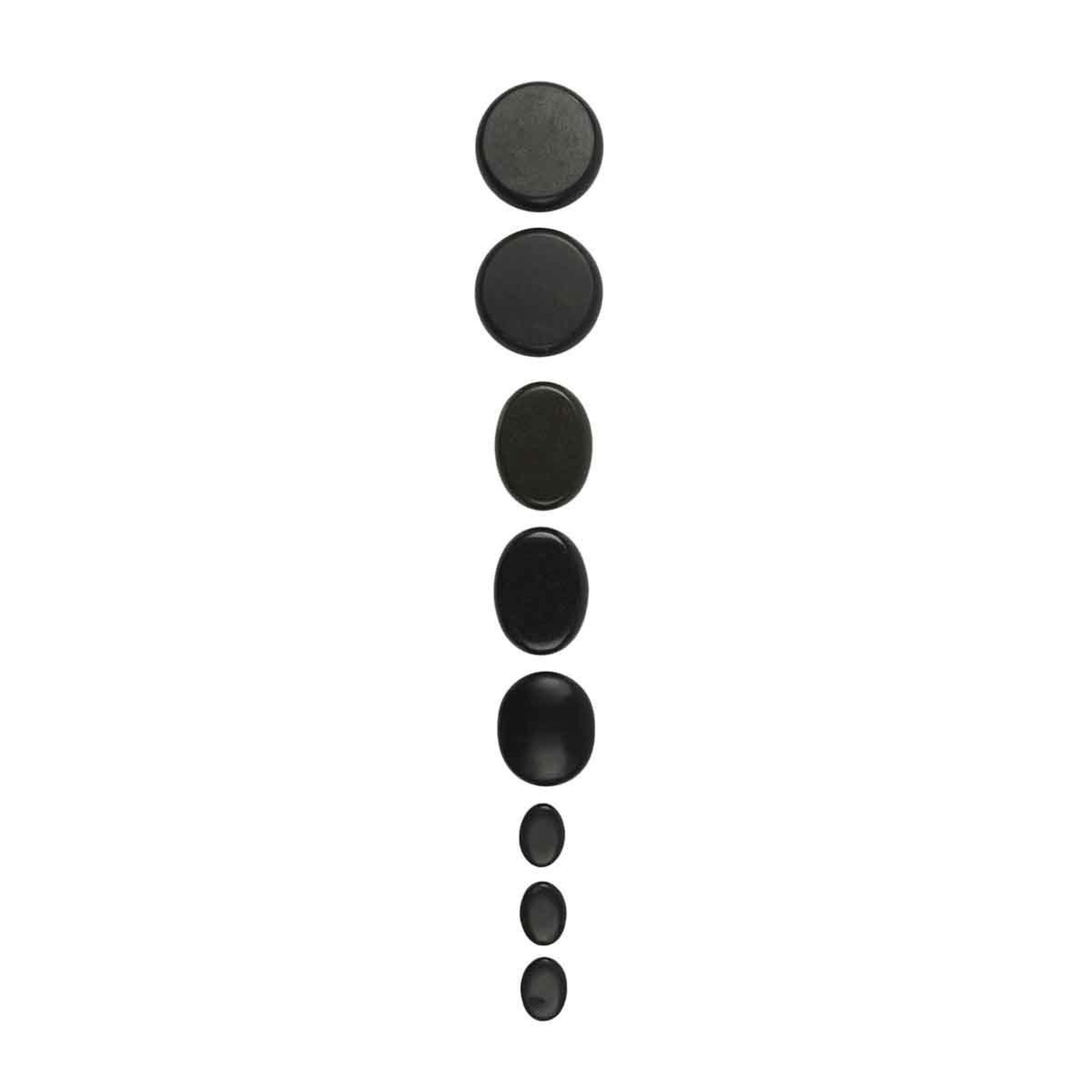 Voir la diapositive 4 : SENSLY Mallette pour massage  8 pierres chaudes  21cm noir