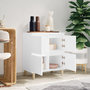 Voir la diapositive 3 : VIDAXL Buffet Blanc 60x35x70 cm Bois d'ingenierie