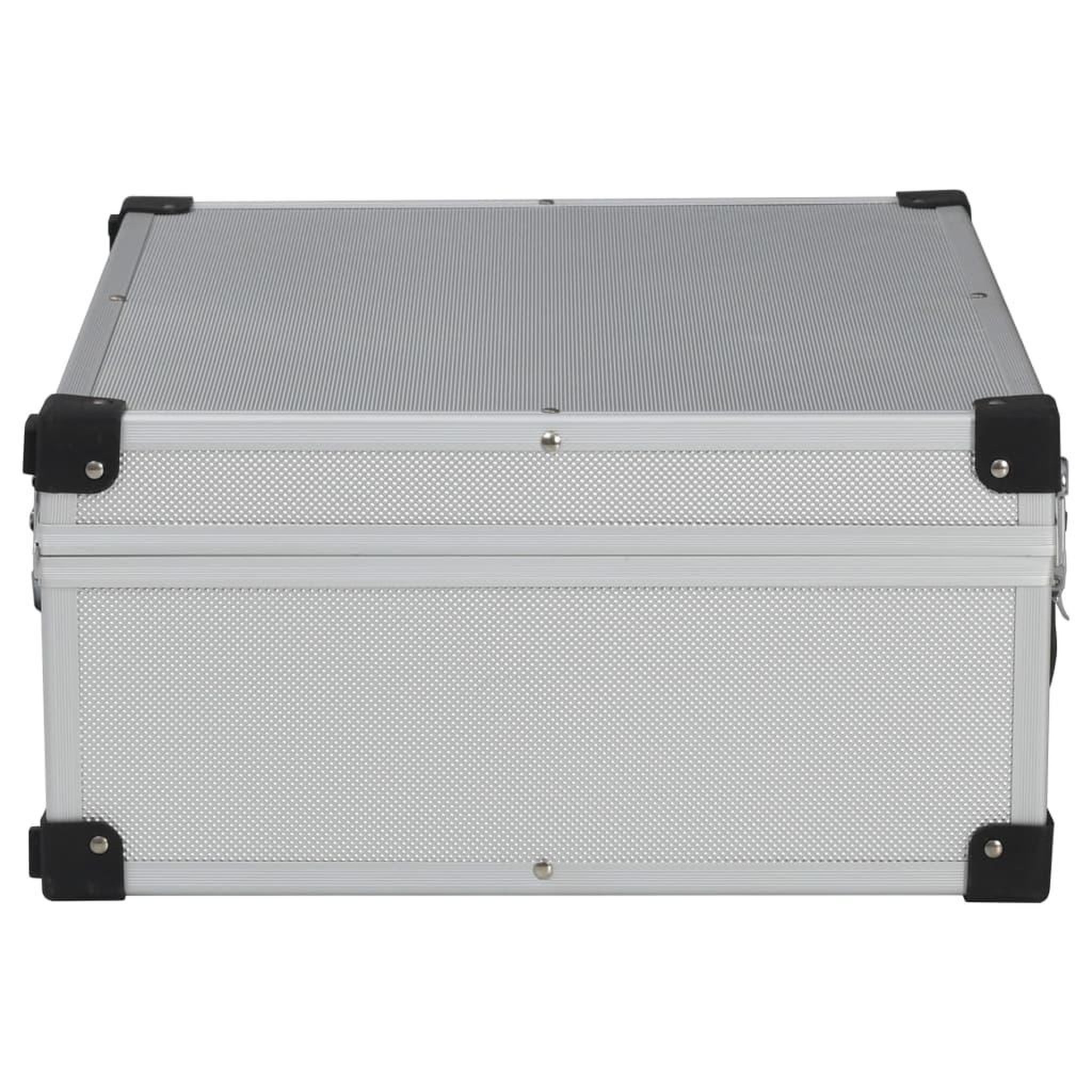 Voir la diapositive 5 : VIDAXL Valise a outils 46 x 33 x 16 cm Argente Aluminium