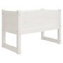 Voir la diapositive 2 : VIDAXL Jardiniere Blanc 78x40x52 cm Bois massif de pin