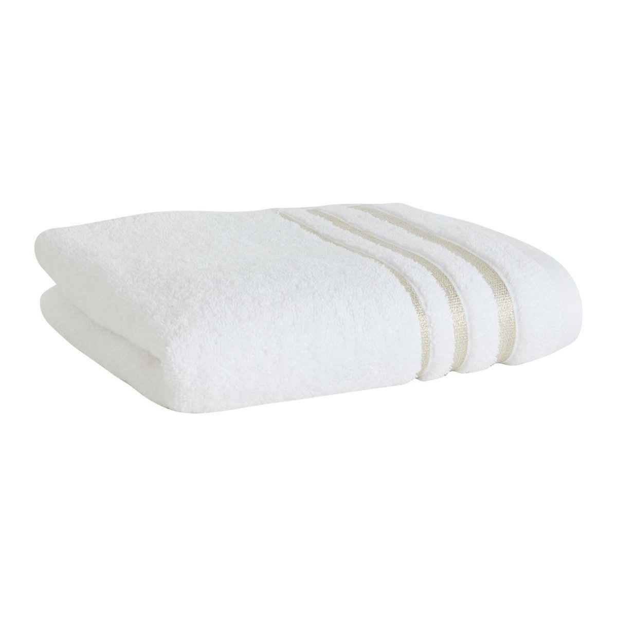 ACTUEL Serviette unie en coton liteau Lurex 500 g/m² SANDY 
