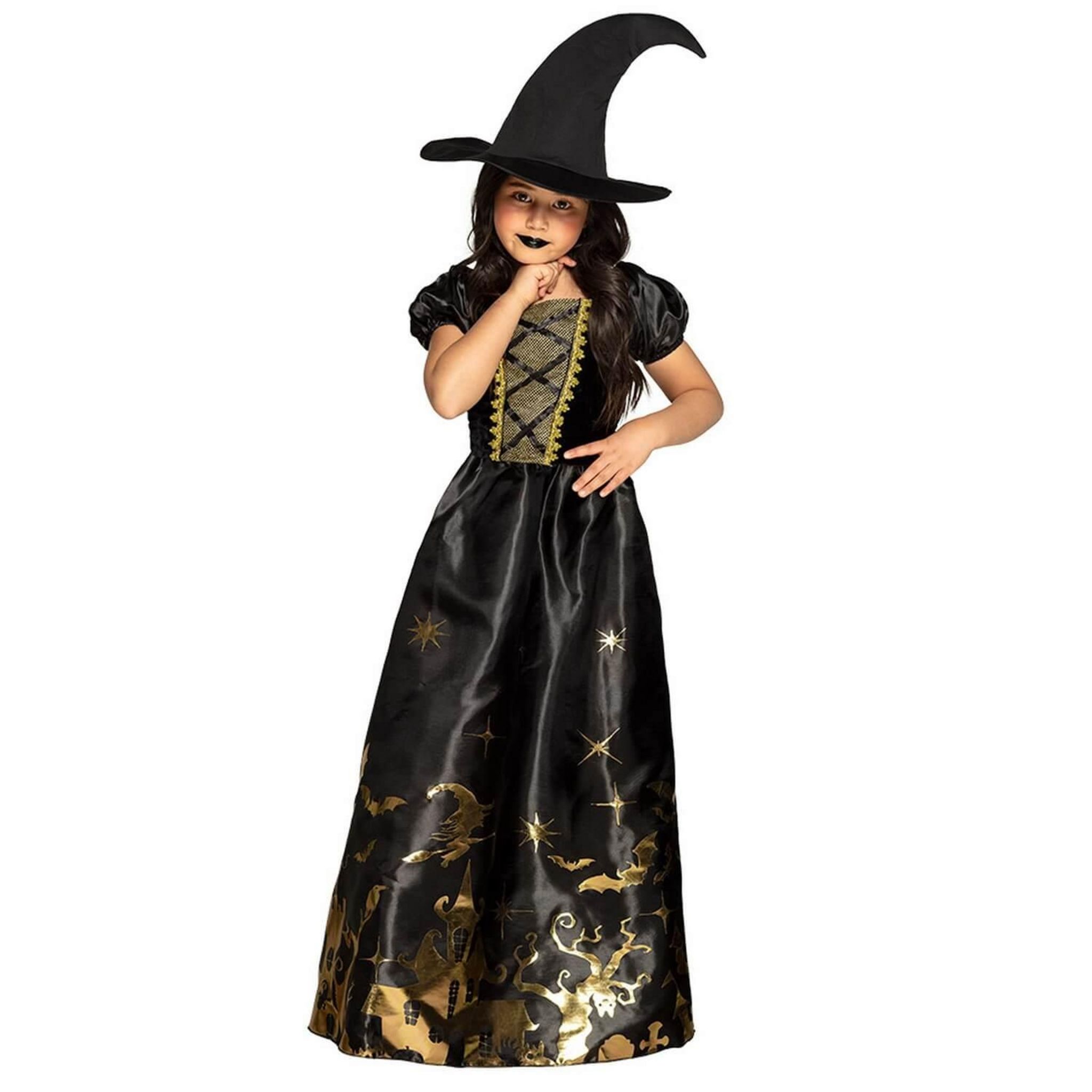 Générique Deguisement Sorciere Fille, Costume Sorciere Enfant Halloween Sorcière Costume Chapeau Jupe En Tulle Tutu Robe Pour Fête Halloween CarnavalHalloween Kostüm Für Kinder, H4 Rouge, 8-9 Ans