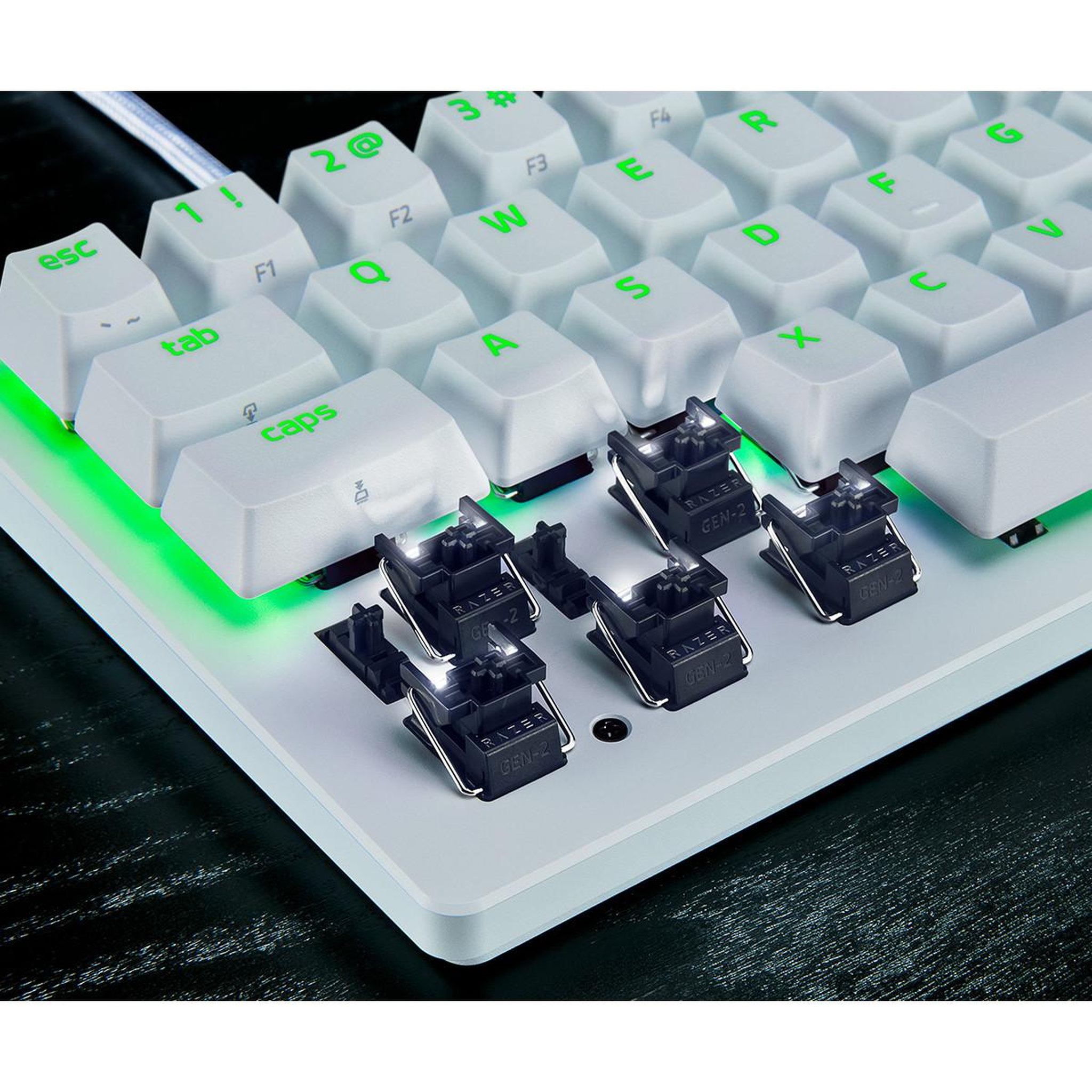 Voir la diapositive 3 : Razer Razer rz03-04990100-r3m1 clavier gaming usb qwerty blanc