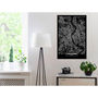 Voir la diapositive 2 : Paris Prix Tableau Imprimé  Dark Map of Cologne