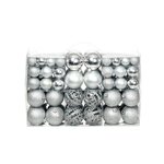VIDAXL Ensemble de boules de Noël 100 pcs 3/4/6 cm Argente