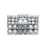 Voir la diapositive 1 : VIDAXL Ensemble de boules de Noël 100 pcs 3/4/6 cm Argente