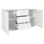 Voir la diapositive 2 : Buffet moderne 2 portes 3 tiroirs 160 cm LUCERA