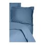 Voir la diapositive 4 : GENERIQUE Parure de lit - 1 housse de couette 220 x 240 cm + 2 taies d'oreiller 60 x 60 cm - 100% coton renforcé - Bleu