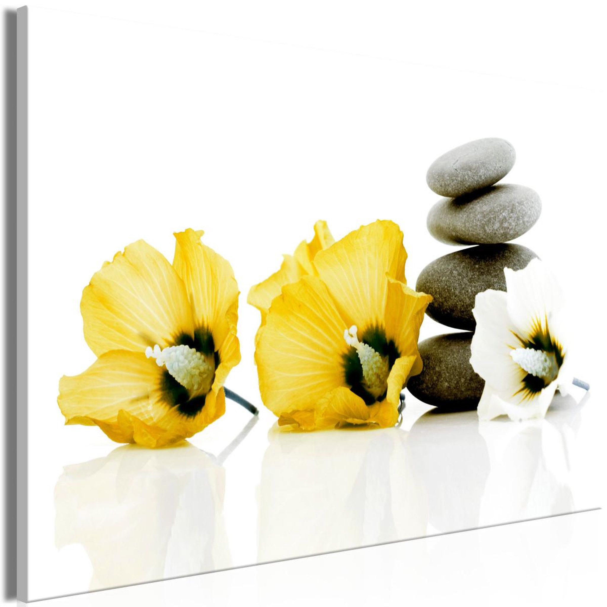 Paris Prix Tableau imprimé  calm mallow wide yellow. Coloris disponibles : Multicolore