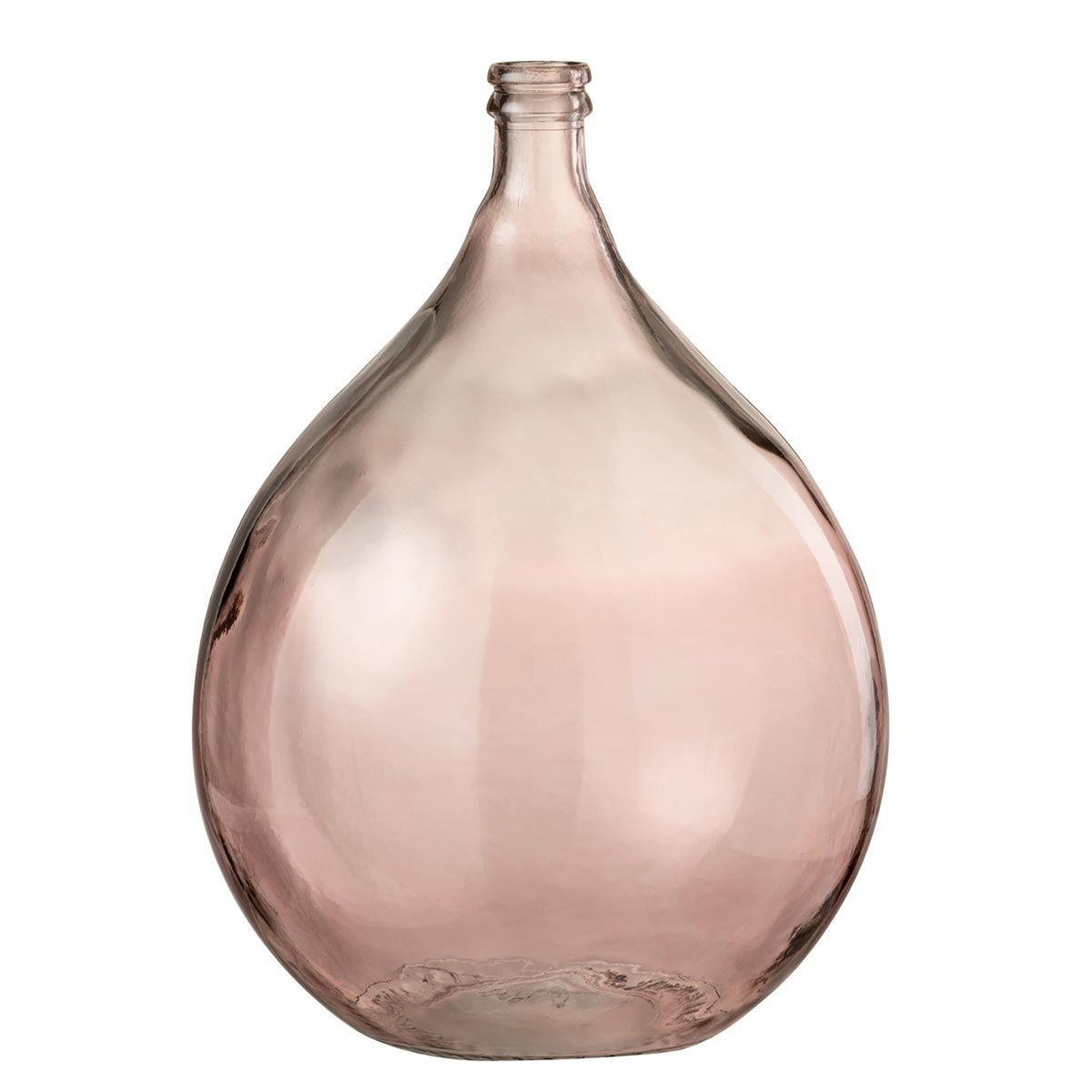 Voir la diapositive 1 : J-LINE Vase en verre design  lisbonne  56cm saumon