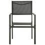 Voir la diapositive 3 : VIDAXL Chaises de jardin lot de 4 Textilene et acier Noir anthracite