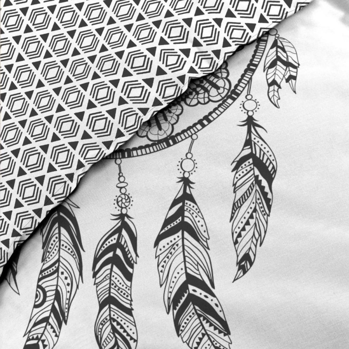 Douceur d'Intérieur Housse de couette 260x240 + 2 taies INDIAN DREAM 100% coton