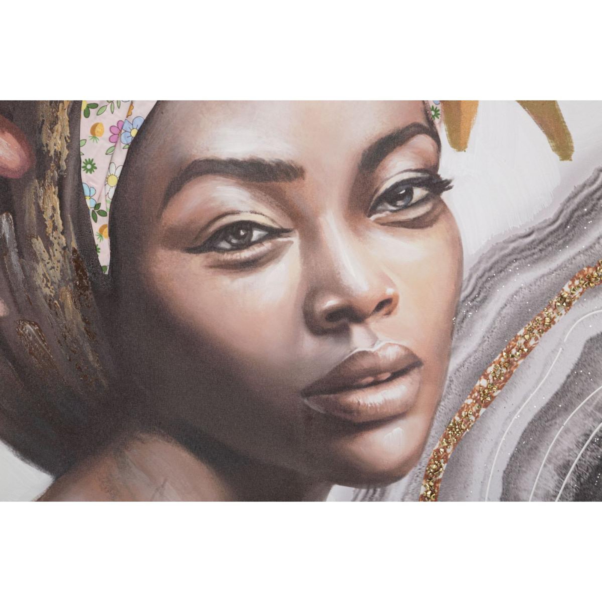 Voir la diapositive 2 : Paris Prix Toile imprimée déco  naomi  100x100cm multicolore