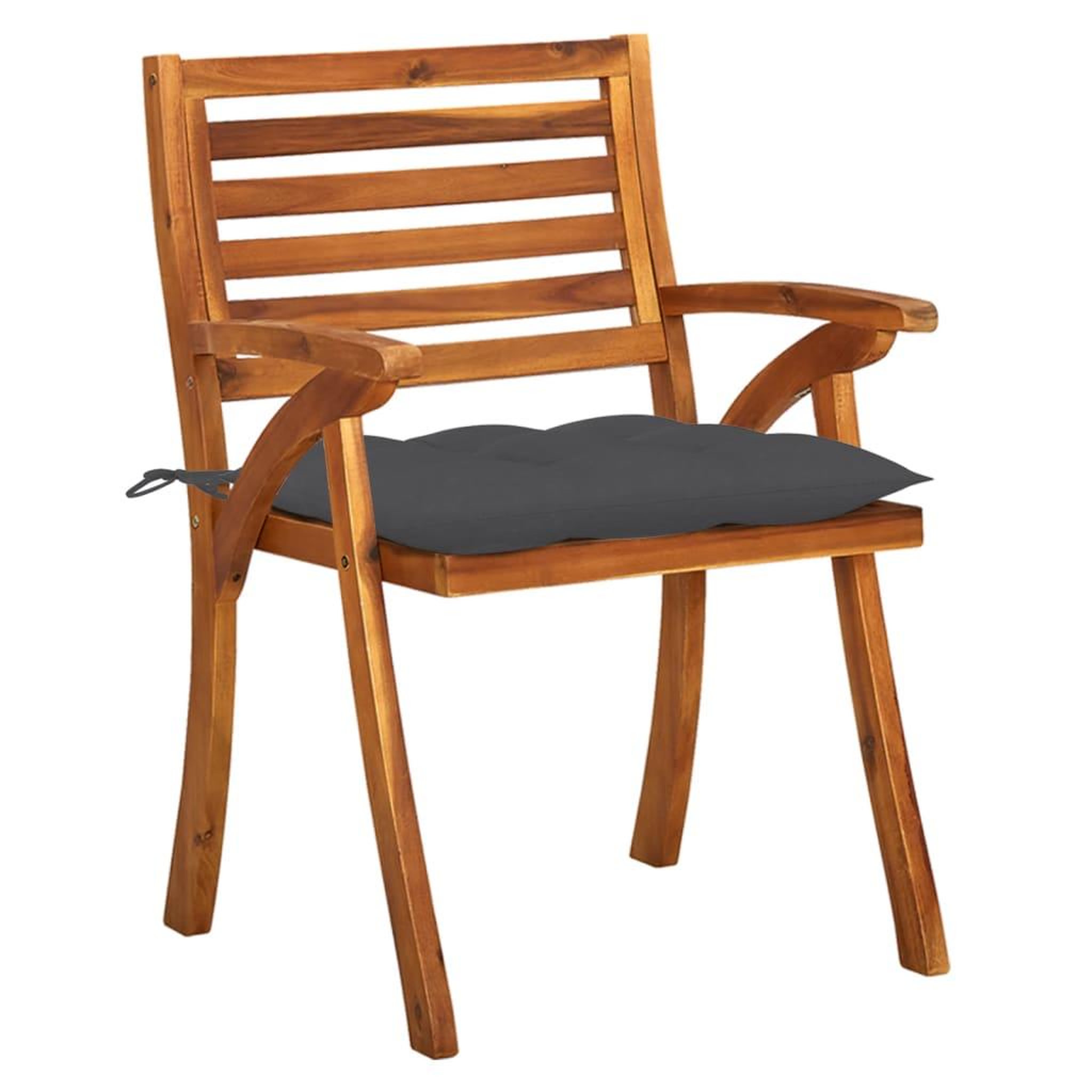 Voir la diapositive 4 : VIDAXL Chaises de jardin avec coussins lot de 4 Bois de teck solide