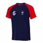 FFF Pogba T-shirt Fan Marine/Rouge Junior Equipe de France