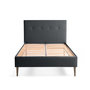 Voir la diapositive 1 : BEST MOBILIER Monet - lit - 160x200 - sommier inclus - en tissu