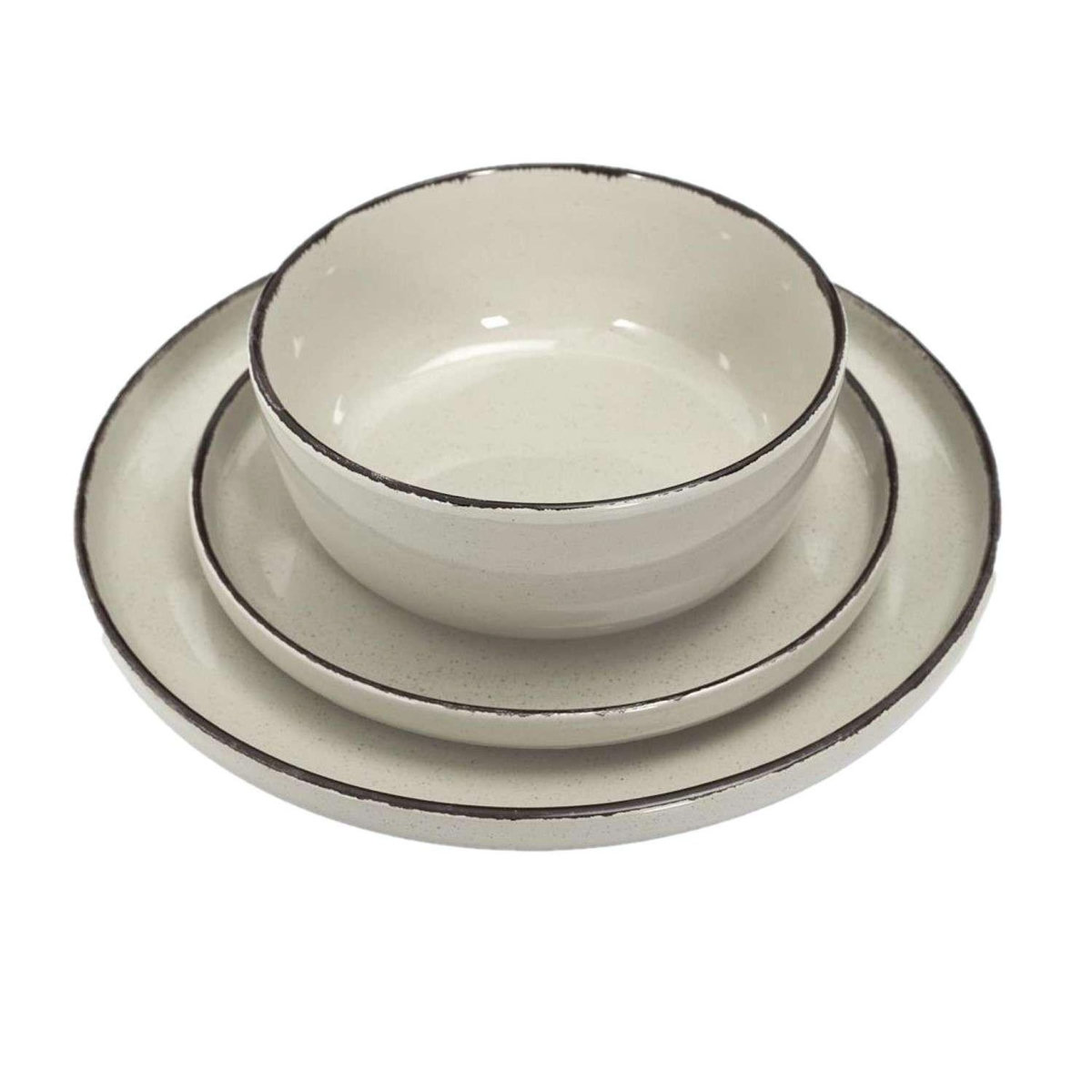 The Home Deco Factory Service vaiselle 12 pièces AU GRES DU TEMPS