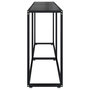 Voir la diapositive 4 : VIDAXL Table console Noir 180x35x75,5 cm Verre trempe