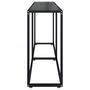 Voir la diapositive 4 : VIDAXL Table console Noir 180x35x75,5 cm Verre trempe