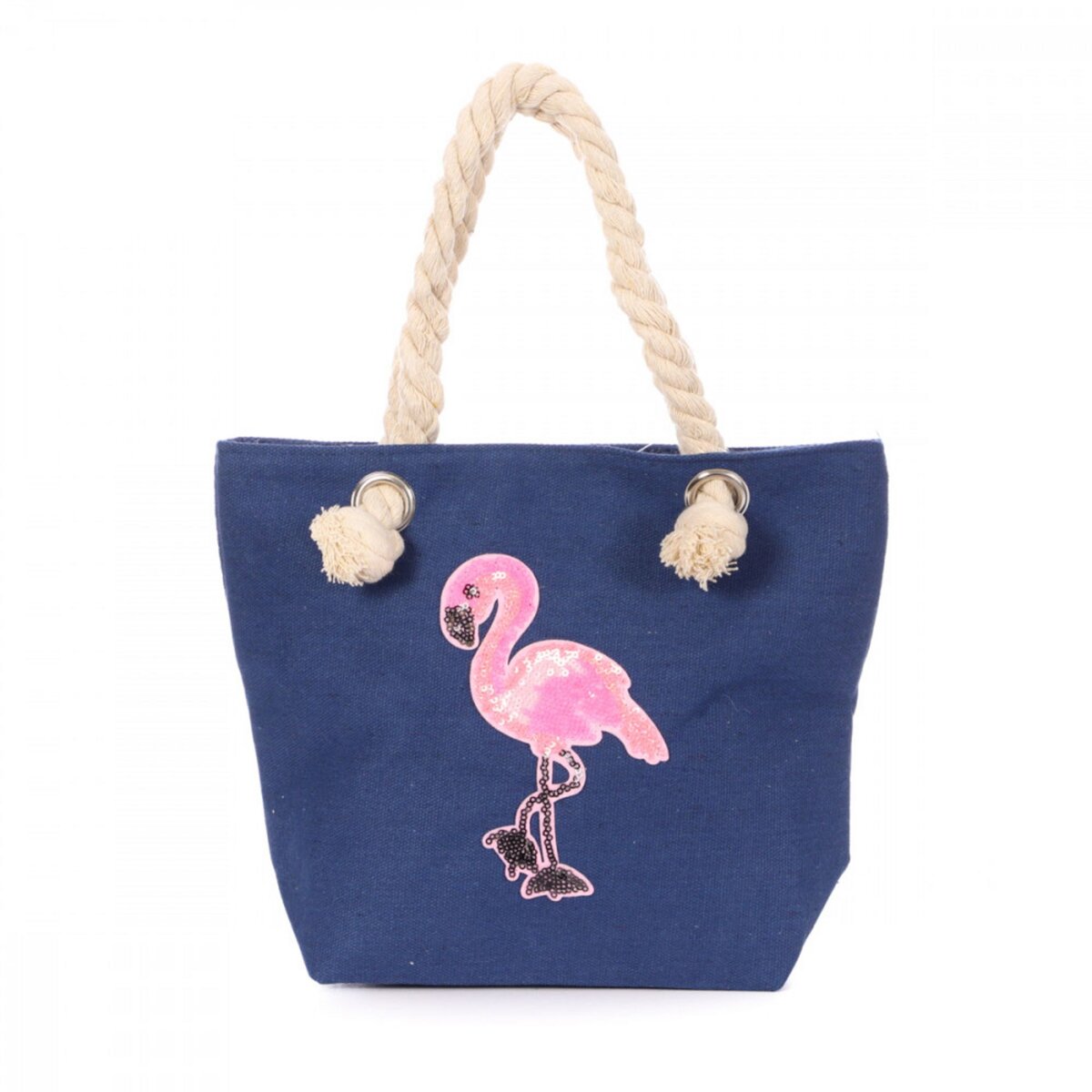  Mini sac de plage Bleu/Flamant Rose Enfant