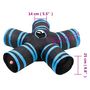Voir la diapositive 6 : VIDAXL Tunnel pour chats a 5 voies Noir et bleu 25 cm Polyester