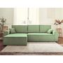 Voir la diapositive 5 : BEST MOBILIER Dellia - canapé d'angle réversible convertible - avec coffre - en velours côtelé - 4 places