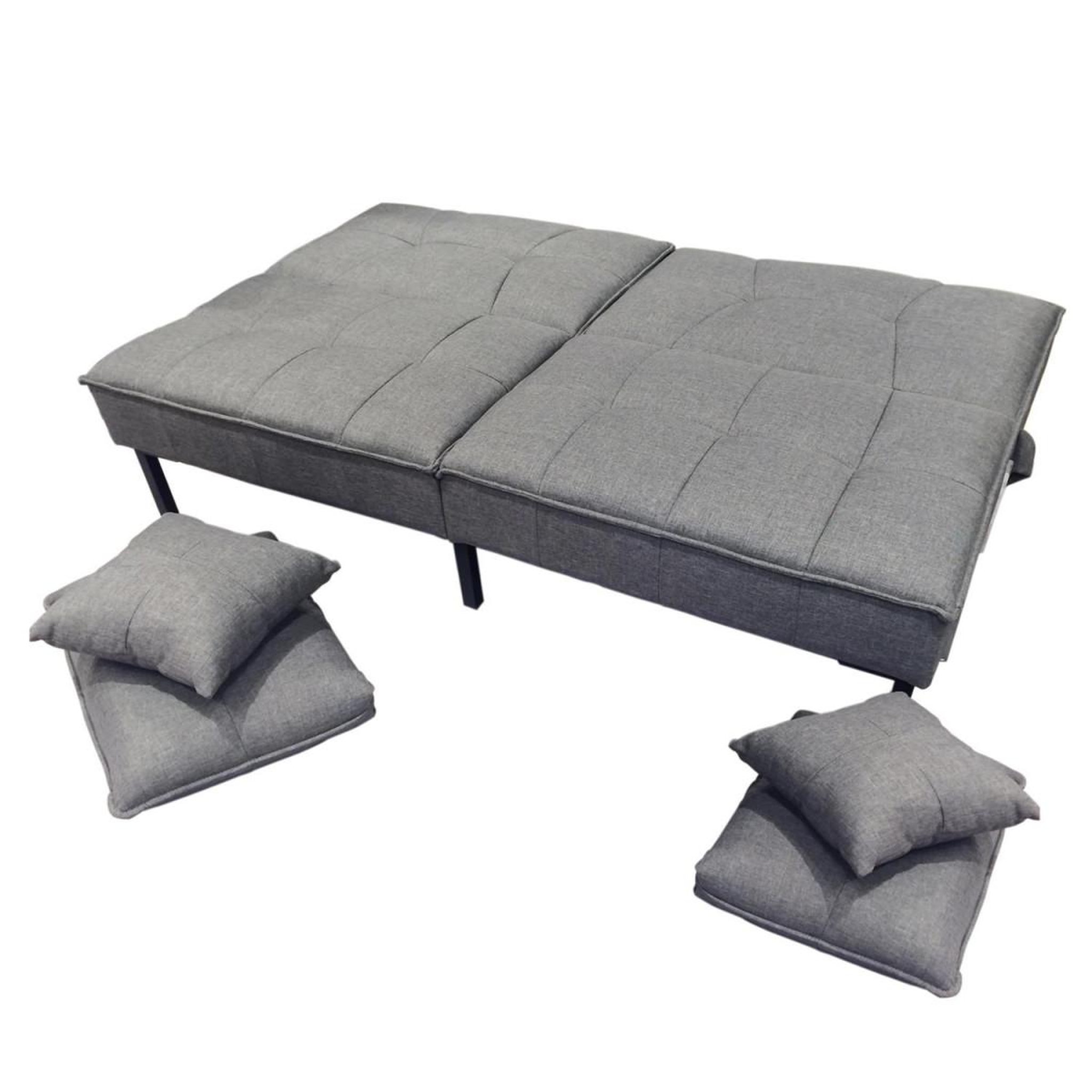 Voir la diapositive 3 : Paris Prix Canapé convertible design  tyva  197cm gris