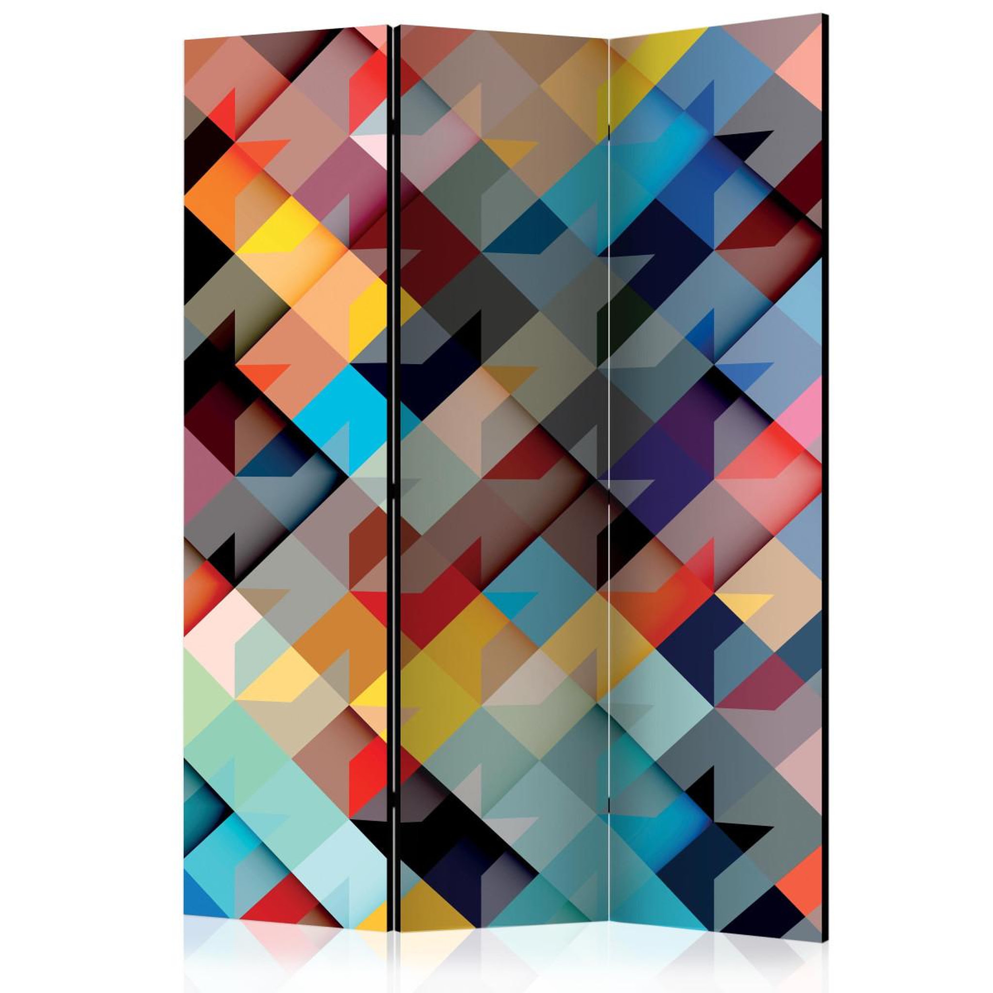 Paris Prix Paravent 3 volets  colour patchwork  135x172cm