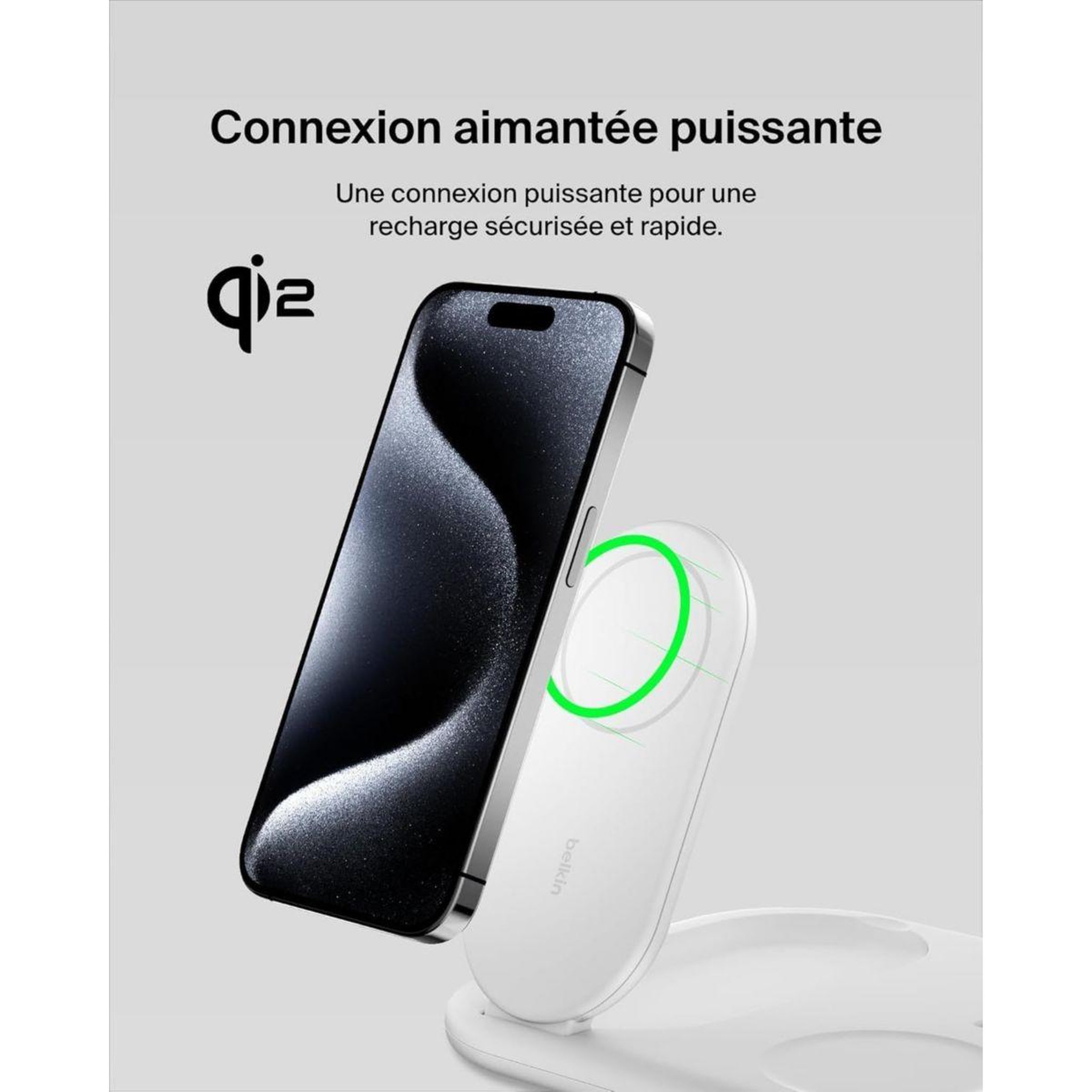 Voir la diapositive 5 : Belkin Chargeur induction induction 15w 3en1 blanc