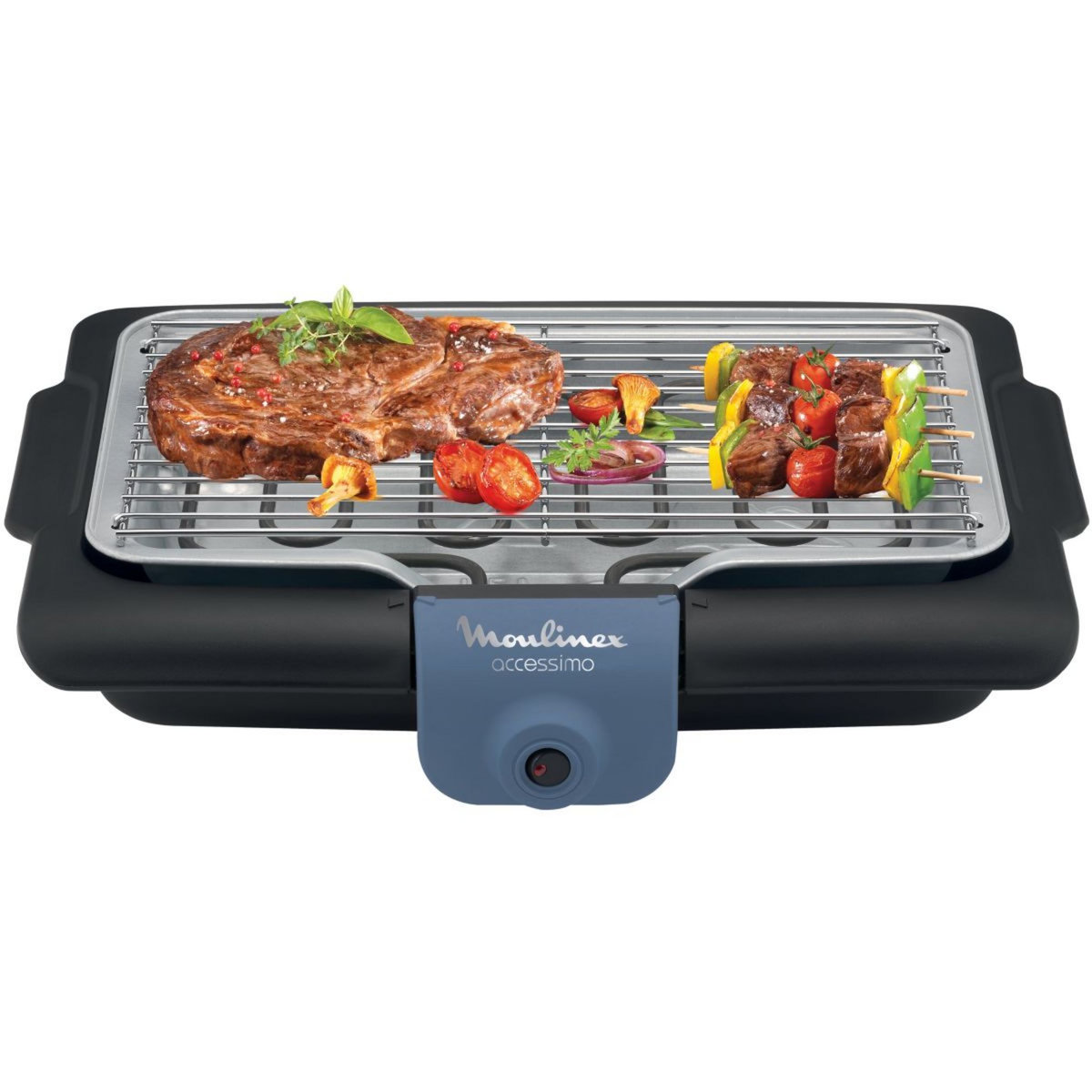 MOULINEX Barbecue électrique Accessimo Blue Salt Table BG134812