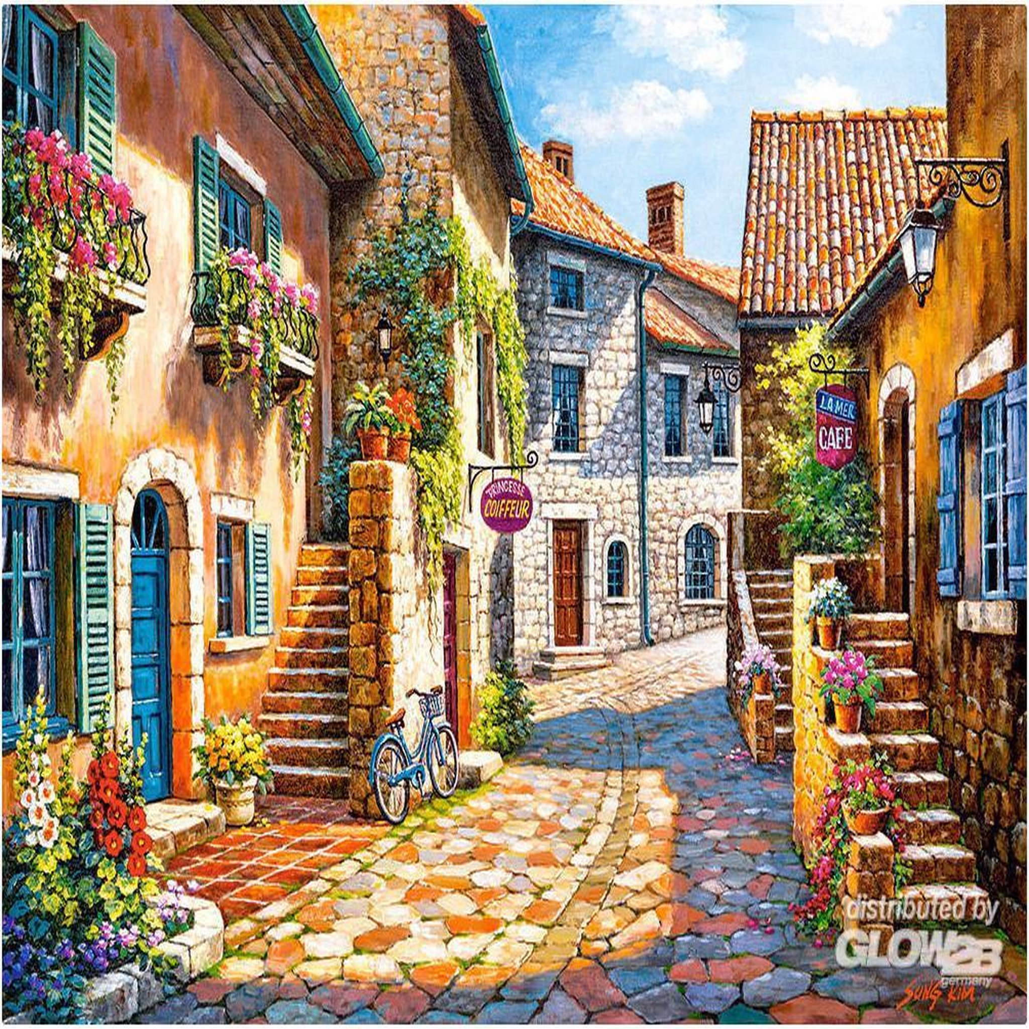 Voir la diapositive 4 : Castorland Puzzle 1000 pièces : Rue de Village