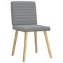 Voir la diapositive 3 : VIDAXL Chaises a manger lot de 6 gris clair tissu