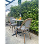 Voir la diapositive 4 : Paris Prix Ensemble Table de Jardin & 2 Chaises  Bistro  60cm Bleu