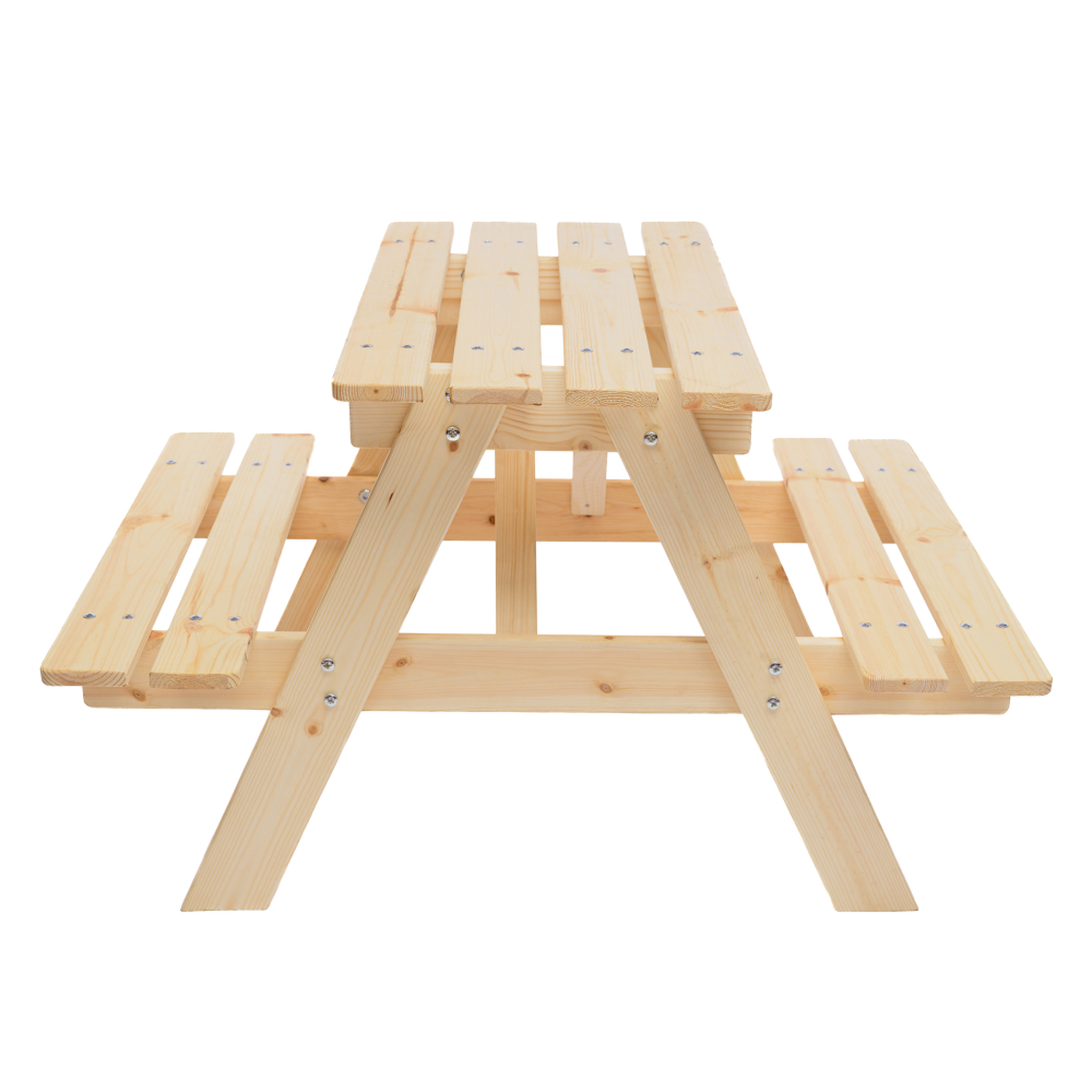 TIMBELA Table enfant en bois – table et chaise enfant - salon de jardin enfant 81x60xh50 cm m012-1