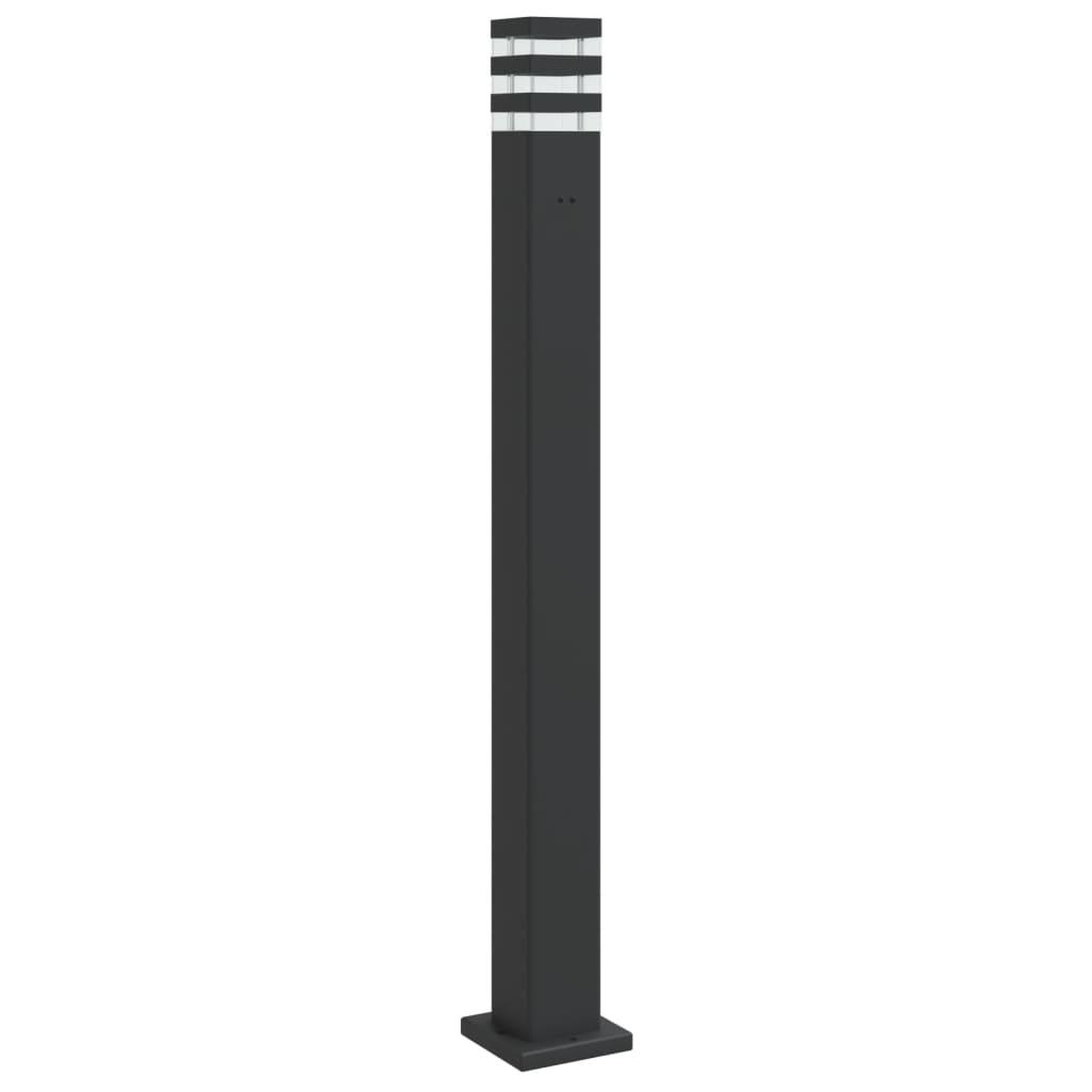 Voir la diapositive 2 : VIDAXL Lampadaire d'exterieur avec sortie noir 110 cm aluminium