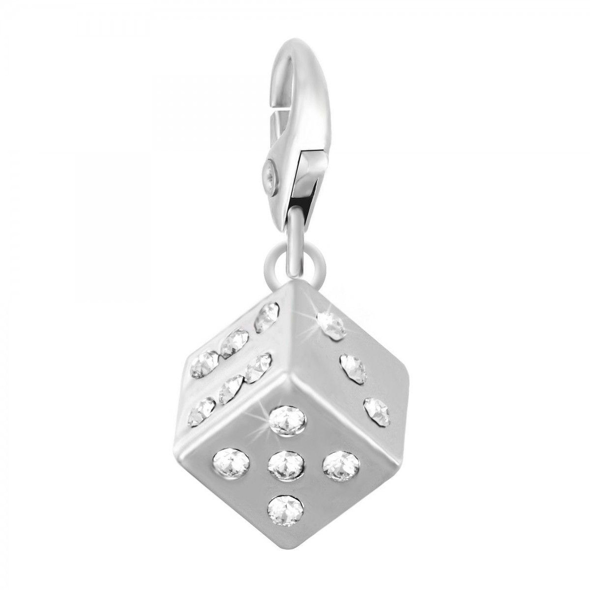 SC CRYSTAL Charm Dé SC Crystal orné de Cristaux scintillants