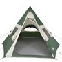 Voir la diapositive 5 : VIDAXL Tente de camping tipi 7 personnes vert impermeable