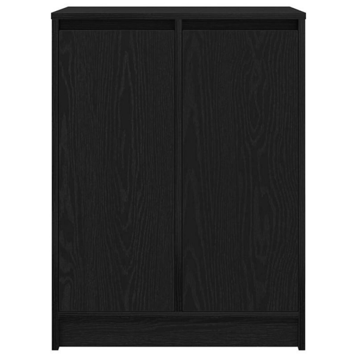 VIDAXL Armoire à chaussures chêne noir 57x34x76 cm bois d ingénierie