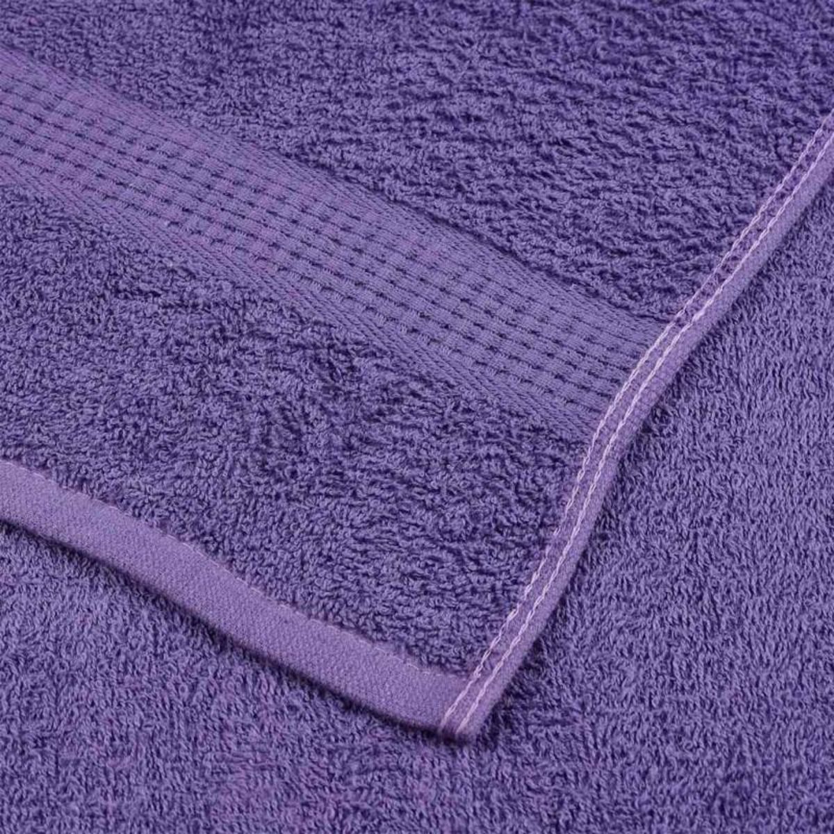 VIDAXL Serviettes de visage 10 pcs violet 30x30 cm 360 g m² 100% coton