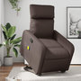 Voir la diapositive 1 : VIDAXL Fauteuil inclinable de massage Marron Similicuir