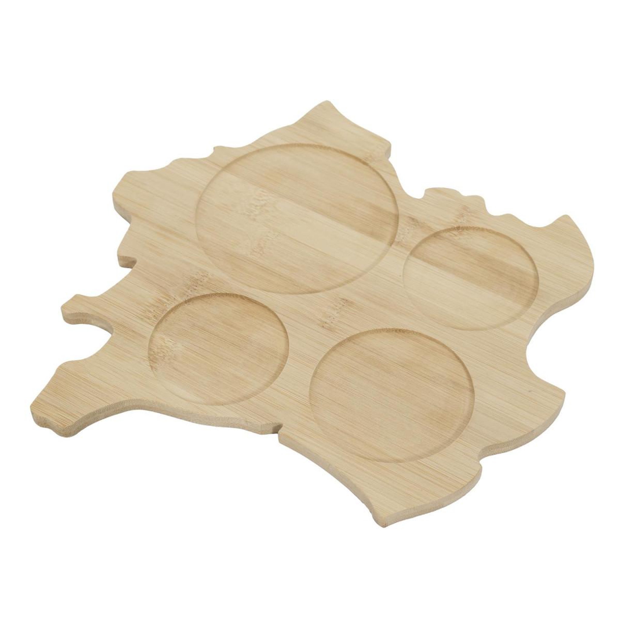 Voir la diapositive 3 : COOK CONCEPT Planche apéro carte de france  bistrot  28cm naturel