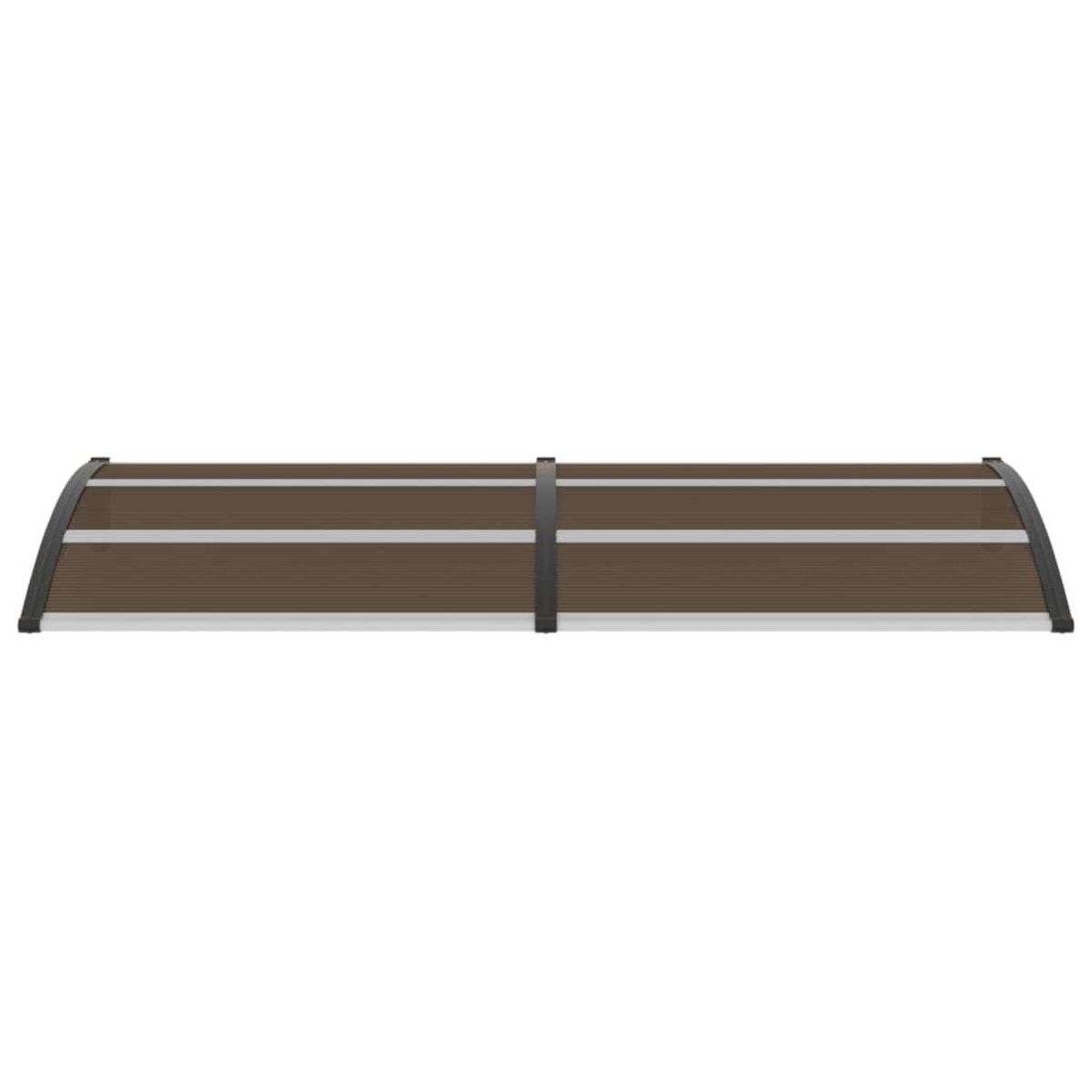 VIDAXL Auvent de porte Noir 240x100 cm PC