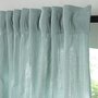 Voir la diapositive 3 : FUTURE HOME Rideau uni en gaze de coton pattes cachées à l'unité 140x300cm