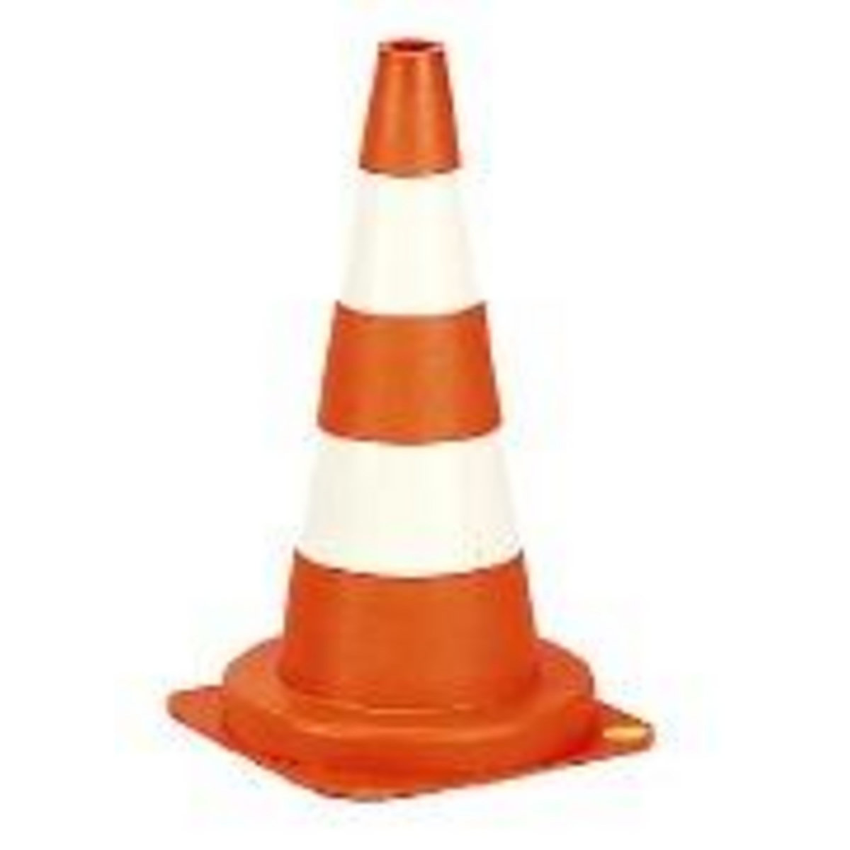 OUTIFRANCE Cone signalisation blanc-rouge 50cm
